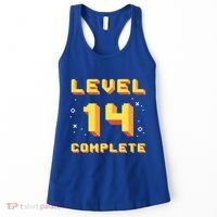 Born In 2007 Level 14 Complete 14th Birthday Retro Gaming Gift Women's Tank Top thumb 0