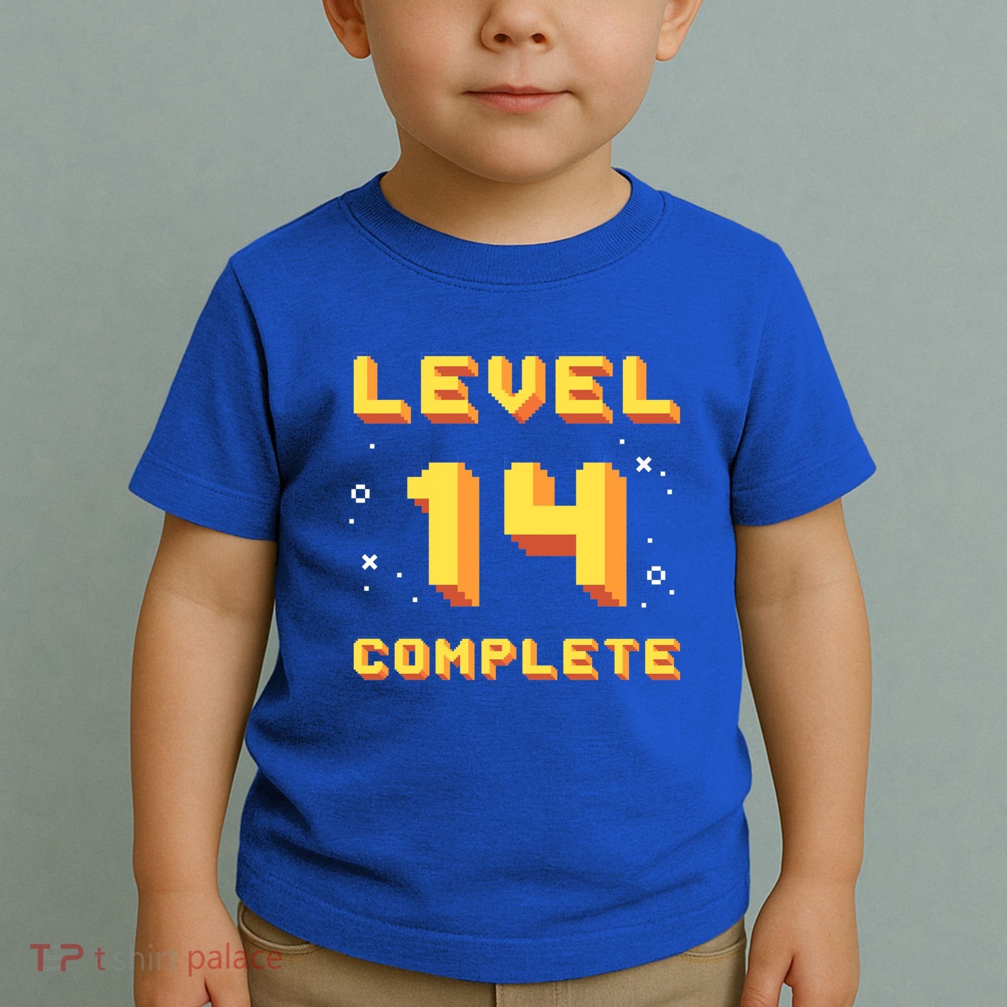 Born In 2007 Level 14 Complete 14th Birthday Retro Gaming Gift Toddler T-Shirt