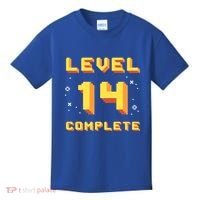 Born In 2007 Level 14 Complete 14th Birthday Retro Gaming Gift Kids T-Shirt thumb 0