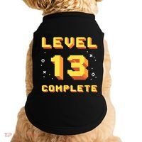 Born In 2008 Level 13 Complete 13th Birthday Retro Gaming Cute Gift Doggie Tank thumb 0
