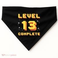 Born In 2008 Level 13 Complete 13th Birthday Retro Gaming Cute Gift USA-Made Doggie Bandana thumb 0
