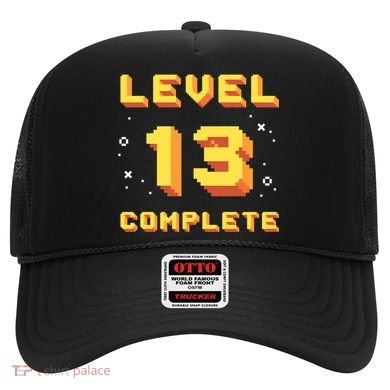 Born In 2008 Level 13 Complete 13th Birthday Retro Gaming Cute Gift Hat