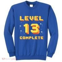 Born In 2008 Level 13 Complete 13th Birthday Retro Gaming Cute Gift Sweatshirt thumb 0