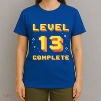 Born In 2008 Level 13 Complete 13th Birthday Retro Gaming Cute Gift T-Shirt thumb 4