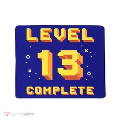 Born In 2008 Level 13 Complete 13th Birthday Retro Gaming Cute Gift Mousepad