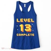 Born In 2008 Level 13 Complete 13th Birthday Retro Gaming Cute Gift Women's Tank Top thumb 0