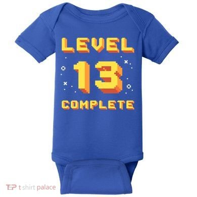 Born In 2008 Level 13 Complete 13th Birthday Retro Gaming Cute Gift Baby Bodysuit
