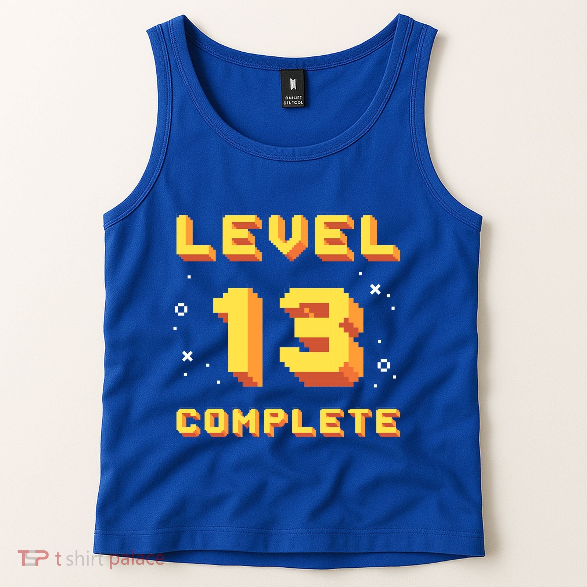 Born In 2008 Level 13 Complete 13th Birthday Retro Gaming Cute Gift Tank Top