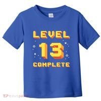Born In 2008 Level 13 Complete 13th Birthday Retro Gaming Cute Gift Toddler T-Shirt thumb 0