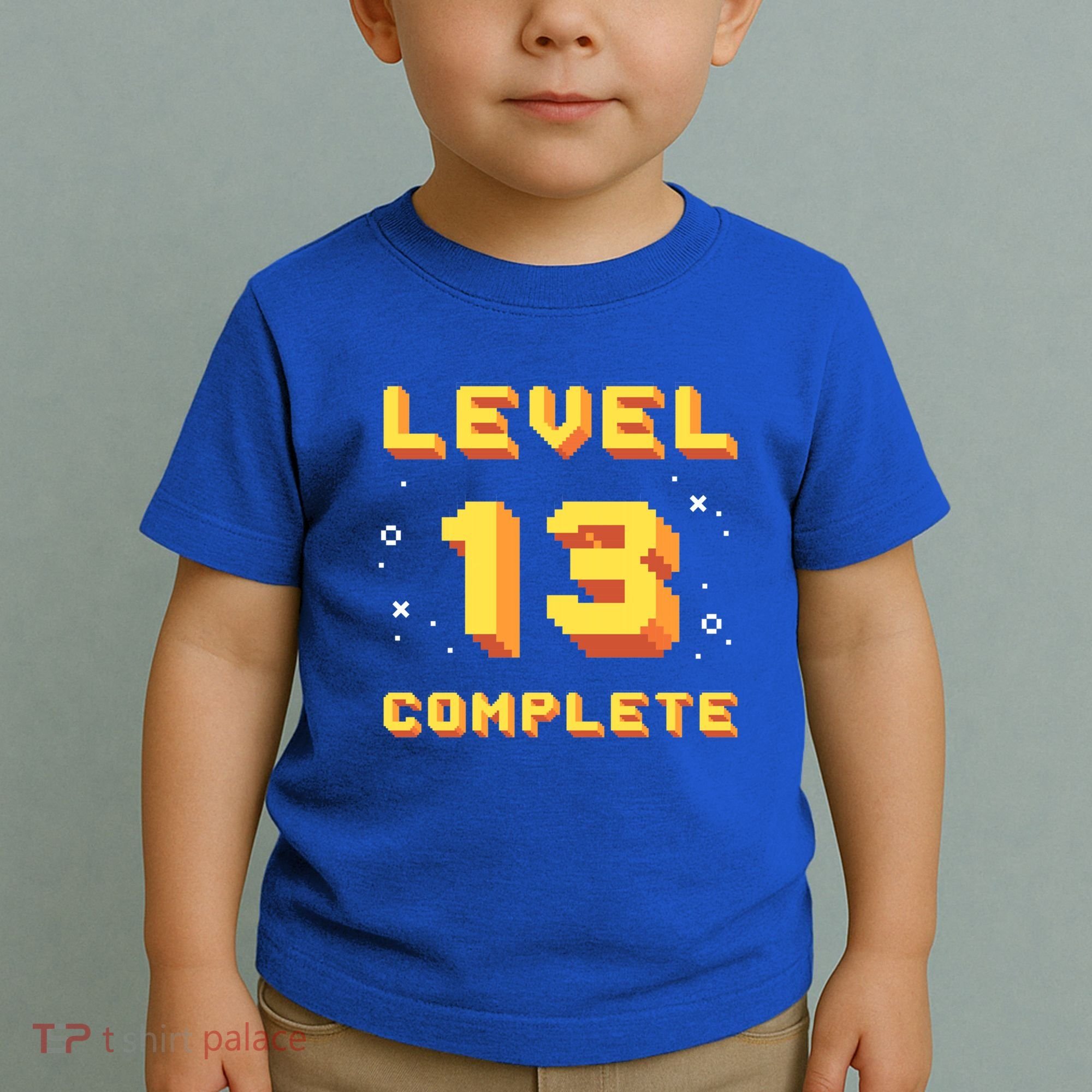 Born In 2008 Level 13 Complete 13th Birthday Retro Gaming Cute Gift Toddler T-Shirt