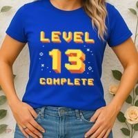 Born In 2008 Level 13 Complete 13th Birthday Retro Gaming Cute Gift Women's T-Shirt thumb 2