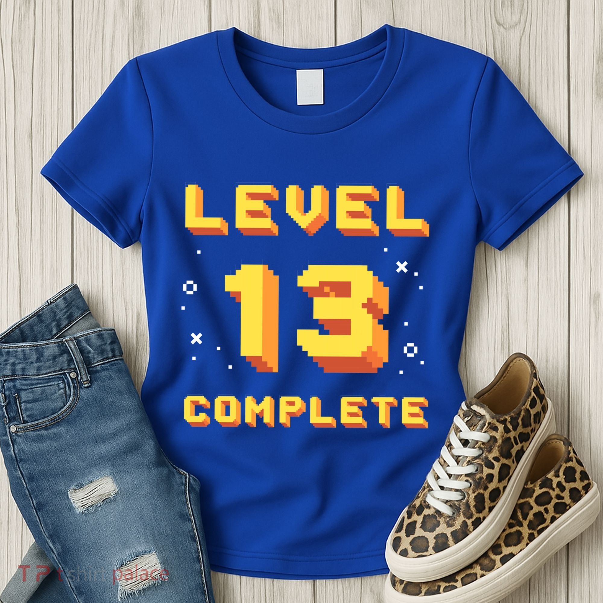 Born In 2008 Level 13 Complete 13th Birthday Retro Gaming Cute Gift Women's T-Shirt