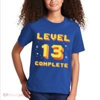 Born In 2008 Level 13 Complete 13th Birthday Retro Gaming Cute Gift Kids T-Shirt thumb 2