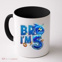 Bro I’M 5 Birthday Boy Matching Hedgehog Party Coffee Mug thumb 0