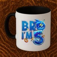 Bro I’M 5 Birthday Boy Matching Hedgehog Party Coffee Mug thumb 2