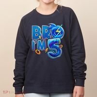 Bro I’M 5 Birthday Boy Matching Hedgehog Party Women's Sweatshirt thumb 0