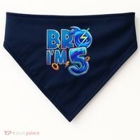 Bro I’M 5 Birthday Boy Matching Hedgehog Party USA-Made Doggie Bandana thumb 0