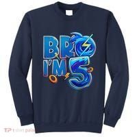 Bro I’M 5 Birthday Boy Matching Hedgehog Party Sweatshirt thumb 0