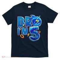 Bro I’M 5 Birthday Boy Matching Hedgehog Party T-Shirt thumb 0