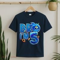 Bro I’M 5 Birthday Boy Matching Hedgehog Party T-Shirt thumb 2