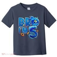 Bro I’M 5 Birthday Boy Matching Hedgehog Party Toddler T-Shirt thumb 0