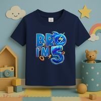 Bro I’M 5 Birthday Boy Matching Hedgehog Party Toddler T-Shirt thumb 3