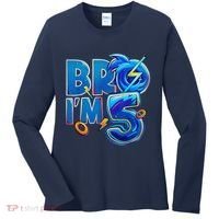 Bro I’M 5 Birthday Boy Matching Hedgehog Party Women's Long Sleeve Shirt thumb 0