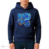 Bro I’M 5 Birthday Boy Matching Hedgehog Party Kids Hoodie thumb 4