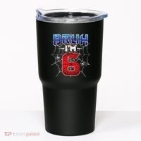 Bruh Im 6 Year Old Birthday Spider Web Boy 6th Birthday Tumbler thumb 0
