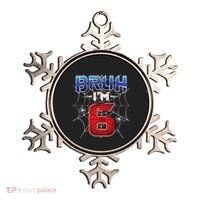 Bruh Im 6 Year Old Birthday Spider Web Boy 6th Birthday Ornament thumb 0