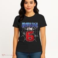 Bruh Im 6 Year Old Birthday Spider Web Boy 6th Birthday Women's T-Shirt thumb 4