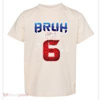 Bruh Im 6 Year Old Birthday Spider Web Boy 6th Birthday Toddler T-Shirt thumb 0