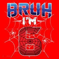 Bruh Im 6 Year Old Birthday Spider Web Boy 6th Birthday Santa Hat thumb 1