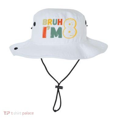 Bruh Im 8 Funny 8th Birthday Party Gift Bucket Hat