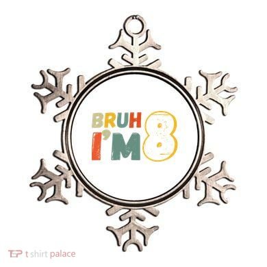 Bruh Im 8 Funny 8th Birthday Party Gift Ornament