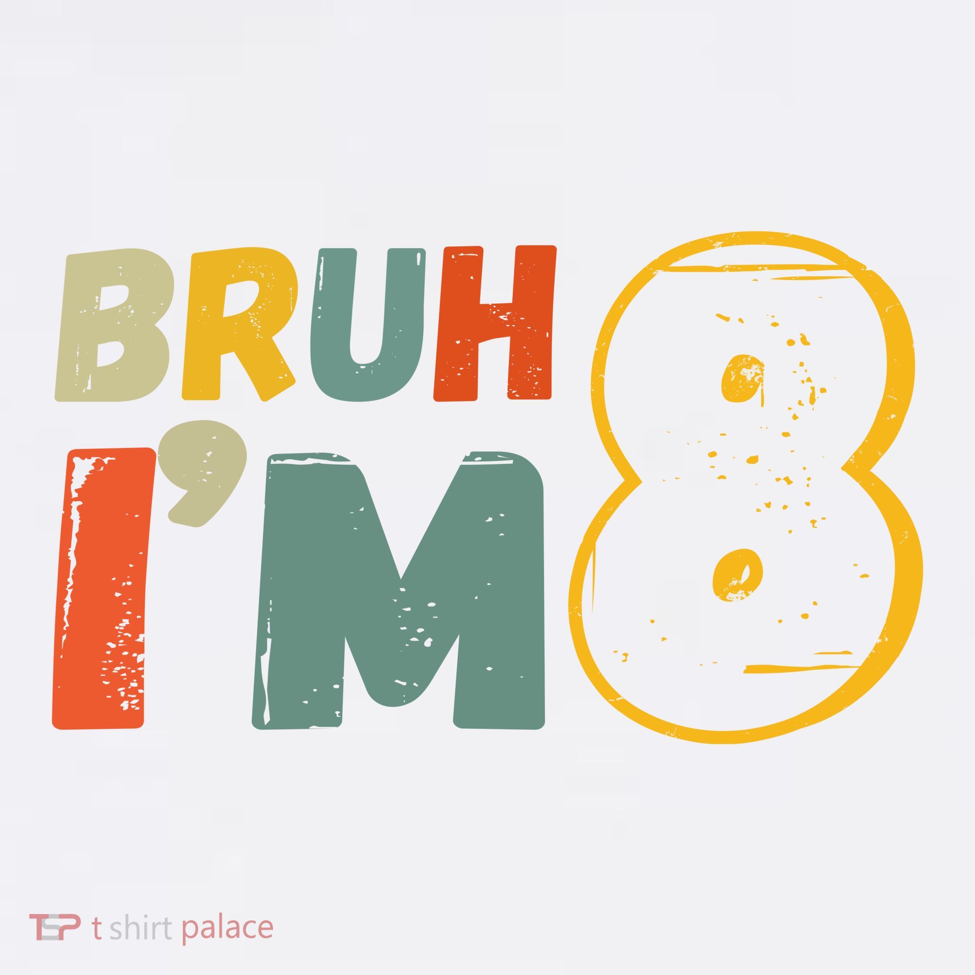 Bruh Im 8 Funny 8th Birthday Party Gift Ornament