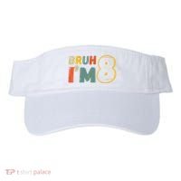 Bruh Im 8 Funny 8th Birthday Party Gift Visor thumb 0