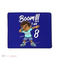 Boom Im 8 Year Old Black Boy Dabbing Birthday Party 8th Bday Mousepad thumb 0