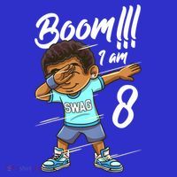 Boom Im 8 Year Old Black Boy Dabbing Birthday Party 8th Bday Women's Tank Top thumb 5
