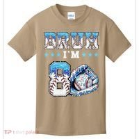 Bruh Im 8 Years Old 8th Birthday Baseball Drip Kids T-Shirt thumb 0