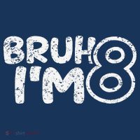 Bruh IM 8 ItS My 8th Birthday 8 Year Old Birthday Mousepad thumb 1