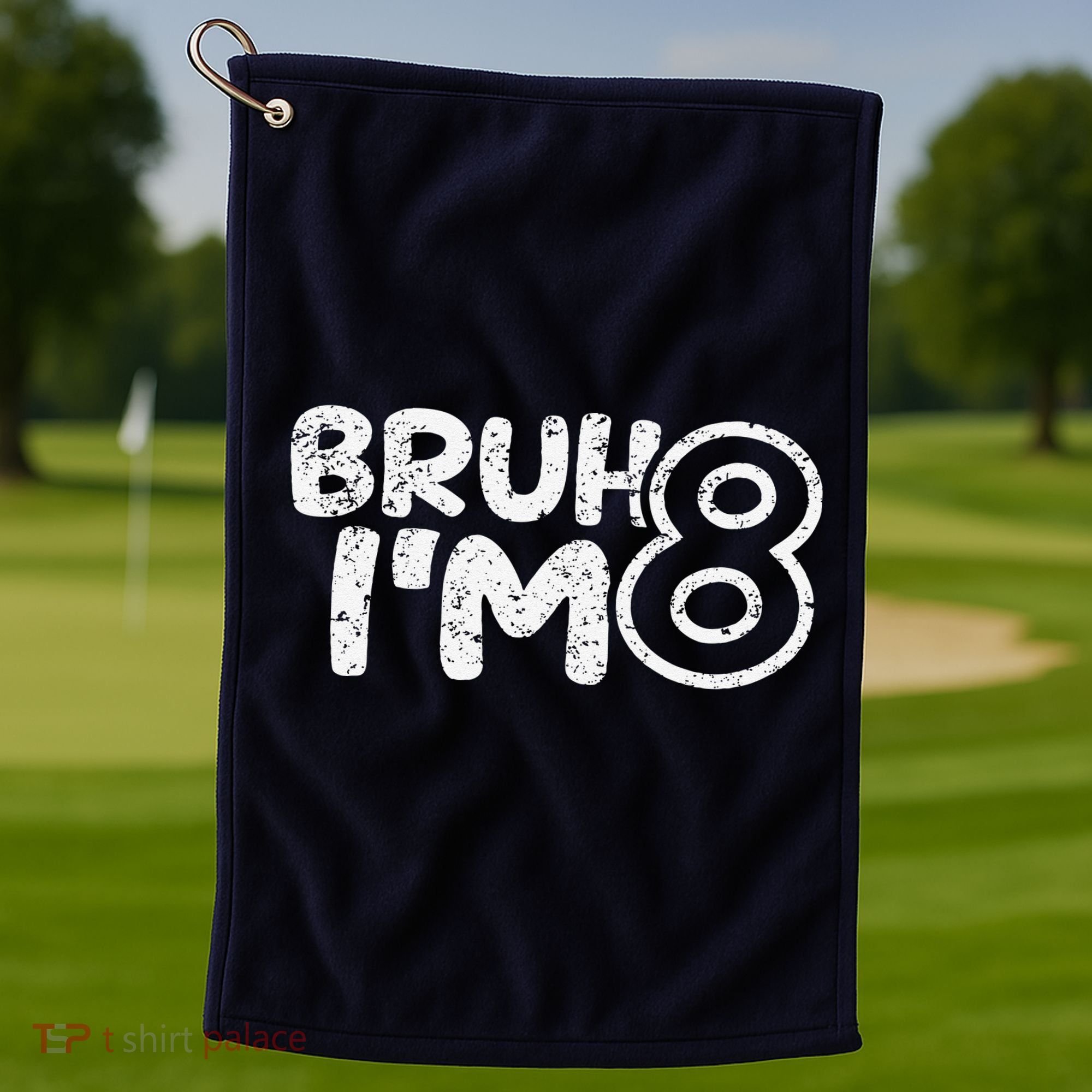 Bruh IM 8 ItS My 8th Birthday 8 Year Old Birthday Golf Towel