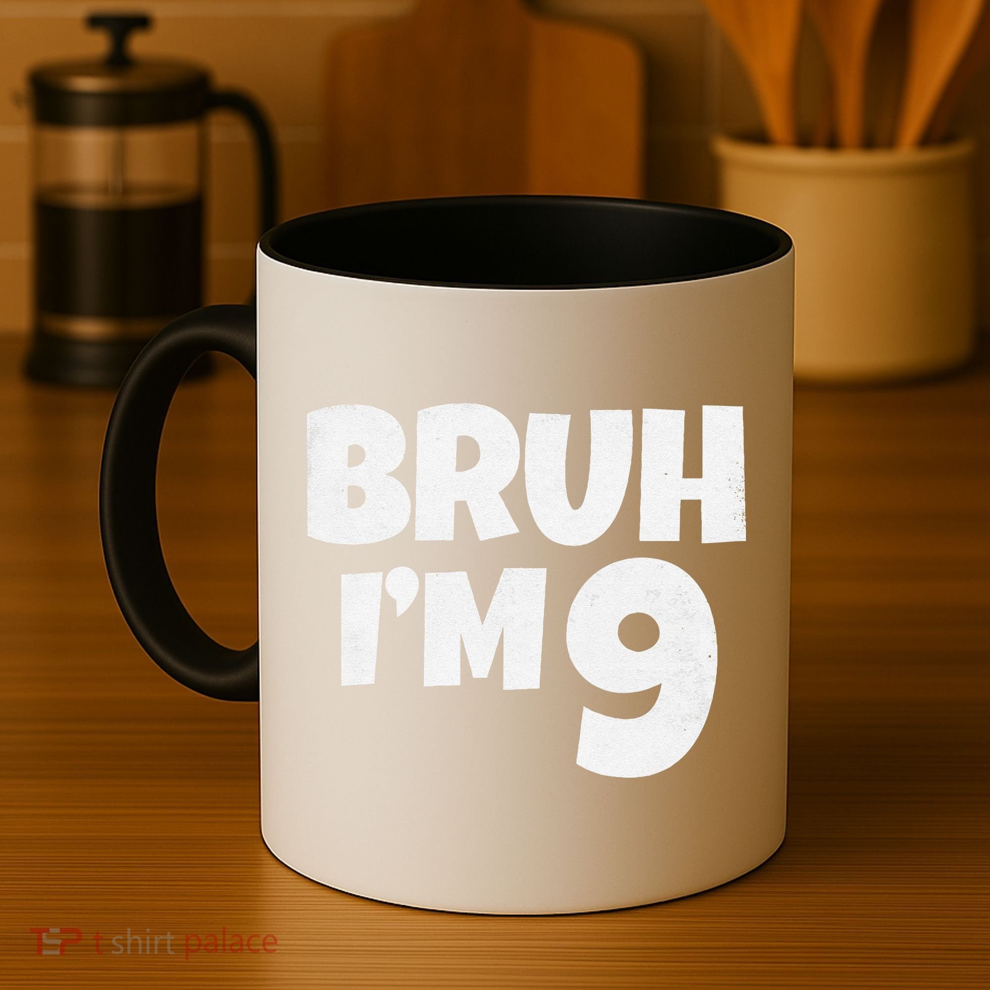 Bruh IM 9 Year Old Gifts 9th Birthday Boy Nine Funny Coffee Mug