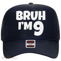 Bruh IM 9 Year Old Gifts 9th Birthday Boy Nine Funny Hat thumb 0