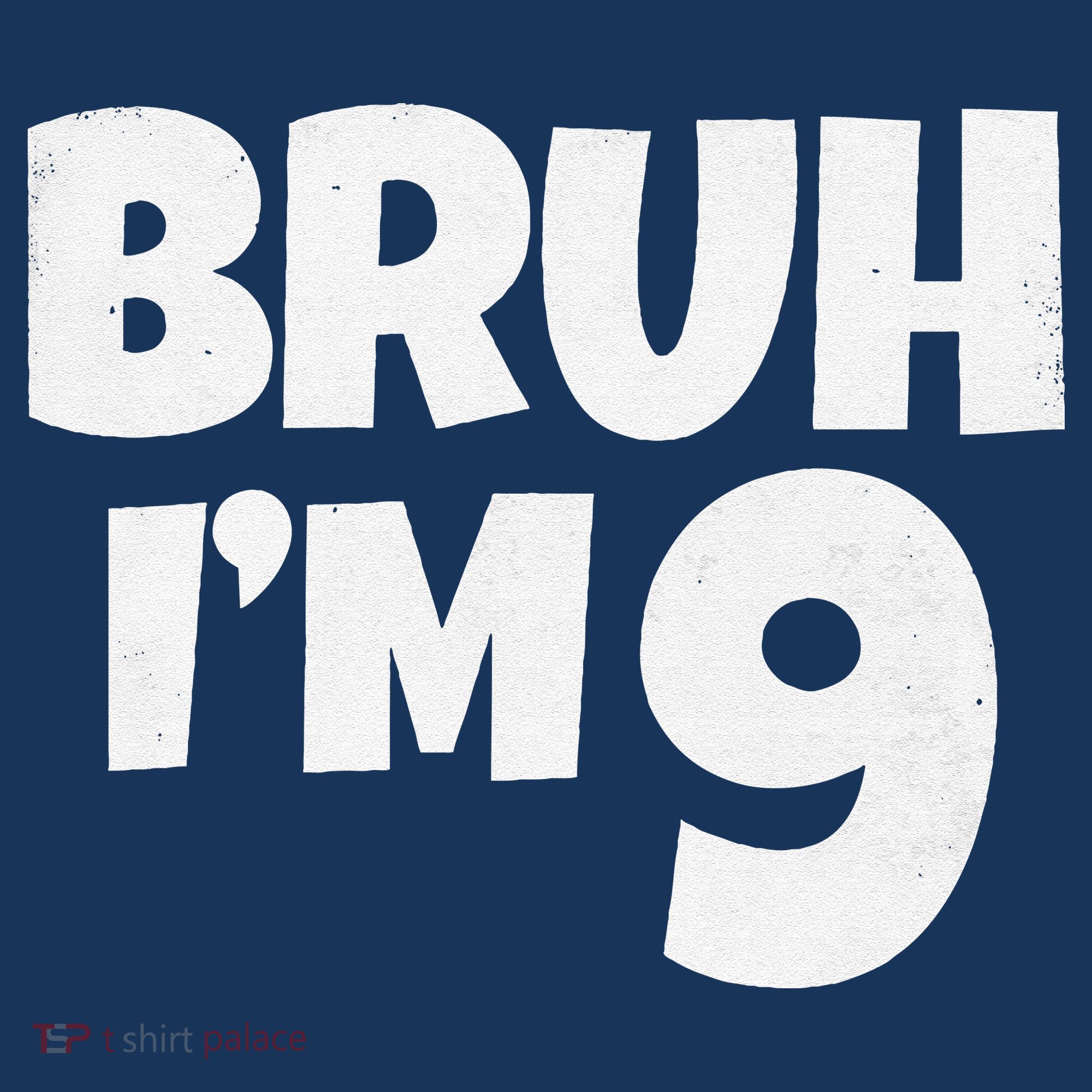 Bruh IM 9 Year Old Gifts 9th Birthday Boy Nine Funny Visor