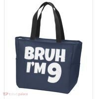 Bruh IM 9 Year Old Gifts 9th Birthday Boy Nine Funny Tote Bag thumb 3