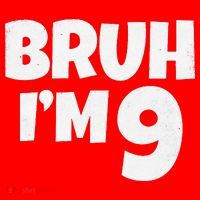 Bruh IM 9 Year Old Gifts 9th Birthday Boy Nine Funny Santa Hat thumb 1