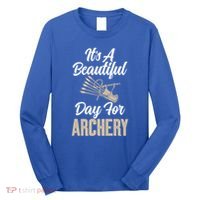 Bowhunting Its A Beautiful Day For Archery Gift Long Sleeve Shirt thumb 0
