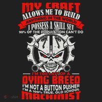 BeeTee Im A 100 True Old School Machinist Beanie thumb 2