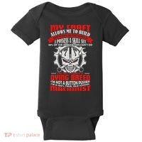BeeTee Im A 100 True Old School Machinist Baby Bodysuit thumb 0